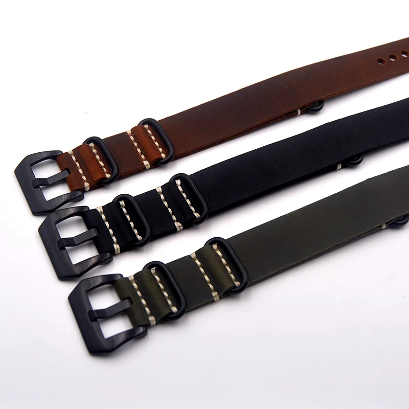 20mm 22mm 24mm 26mm High Quality Vintage Crazy Horse Genuine Leather Nato Watchband zulu Watch Straps for Brand watch wristband
20mm 22mm 24mm 26mm High Quality Vintage Crazy Horse Genuine Leather Nato Watchband zulu Watch Straps for Brand watch wristband