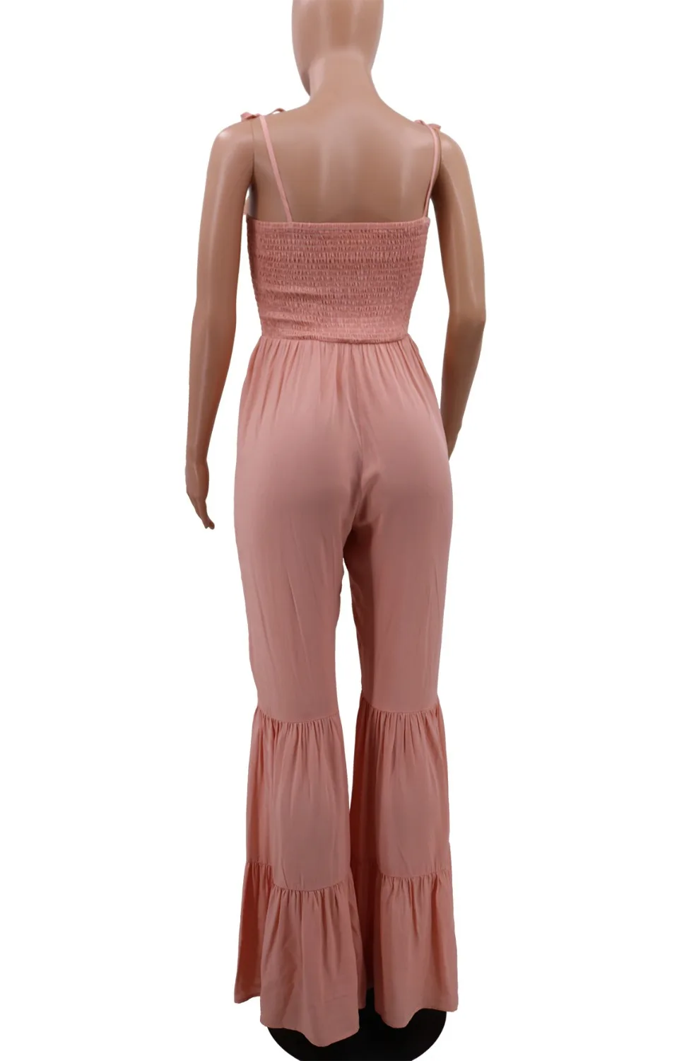 Fashion Sexy Halter Off Shoulder Solid Sleeveless Strapless Ruffle Flares Pants Women Jumpsuit
Fashion Sexy Halter Off Shoulder Solid Sleeveless Strapless Ruffle Flares Pants Women Jumpsuit