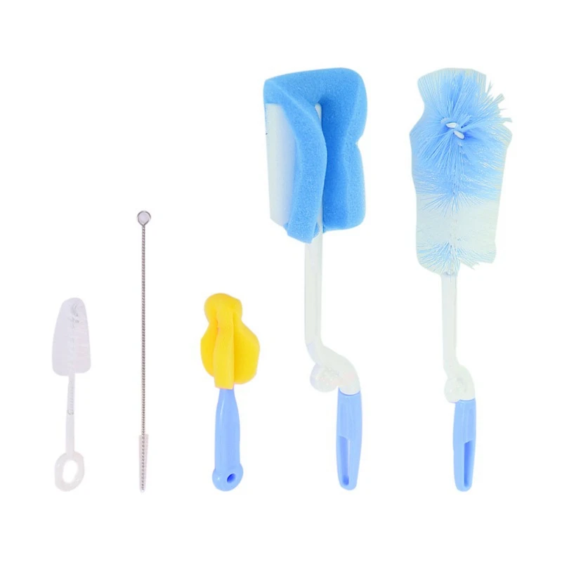 5pcs/set Baby Bottle Brush 360 Rotating Head Cleaning Sponge Cup Brush Kit Nipple Cleaner Teat Teapot Tube Pacifier Brush
5pcs/set Baby Bottle Brush 360 Rotating Head Cleaning Sponge Cup Brush Kit Nipple Cleaner Teat Teapot Tube Pacifier Brush