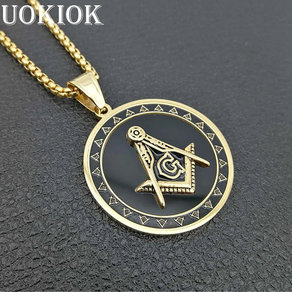 Hip Hop Stainless Steel Masonic Symbol Pendant Necklace For Men/Women Gold Color Mason Free-Mason Necklaces Religious Jewlery
Hip Hop Stainless Steel Masonic Symbol Pendant Necklace For Men/Women Gold Color Mason Free-Mason Necklaces Religious Jewlery