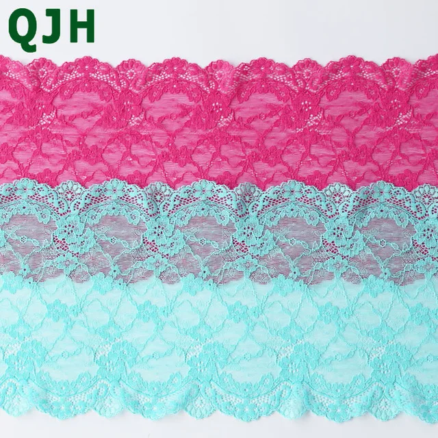 QJH brand 1 yards DIY embroidered lace fabric red and blue new lace width 19 cm sewing wedding decoration
QJH brand 1 yards DIY embroidered lace fabric red and blue new lace width 19 cm sewing wedding decoration