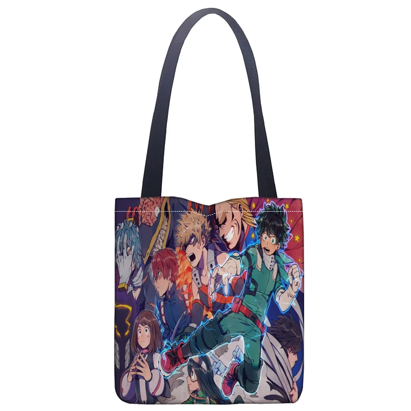 New Arrival Bag My Hero Academy Handbag Fashion Printing Soft Open Pocket Casual Tote Double shoulder Strap For Women Student
New Arrival Bag My Hero Academy Handbag Fashion Printing Soft Open Pocket Casual Tote Double shoulder Strap For Women Student