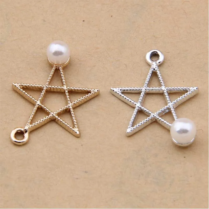 100pcs 20*20mm Pearl Pentagram Small Pendant DIY Alloy Bracelet Earring Accessories Wholesale
100pcs 20*20mm Pearl Pentagram Small Pendant DIY Alloy Bracelet Earring Accessories Wholesale