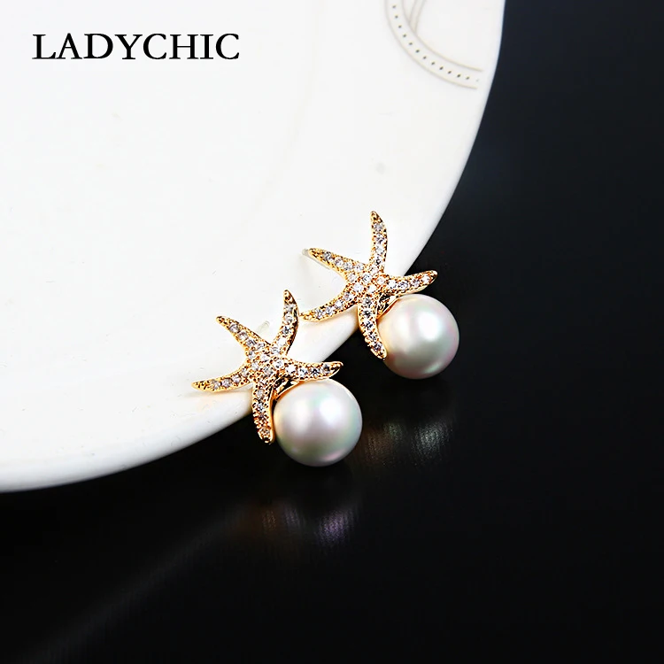 Женские серьги-гвоздики LADYCHIC, с золотыми и серебристый цвет прозрачный Фианитами, с жемчугом, ле1313
Женские серьги-гвоздики LADYCHIC, с золотыми и серебристый цвет прозрачный Фианитами, с жемчугом, ле1313