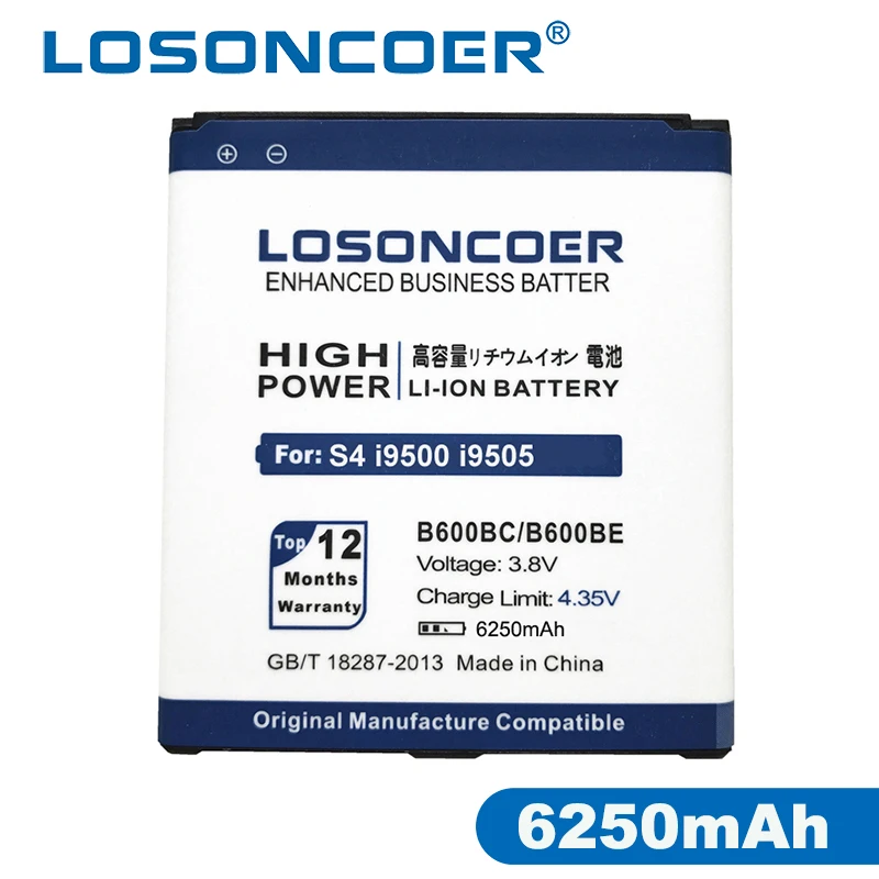 Аккумулятор для телефона LOSONCOER 6250 мАч Φ высококачественный аккумулятор Samsung Grand 2