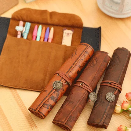 Retro style Pencil Roll Pirate Treasure School Pen Bags Stationery New Canvas Pen Roll Up Bag Pencils Storage Pouch Supply
Retro style Pencil Roll Pirate Treasure School Pen Bags Stationery New Canvas Pen Roll Up Bag Pencils Storage Pouch Supply