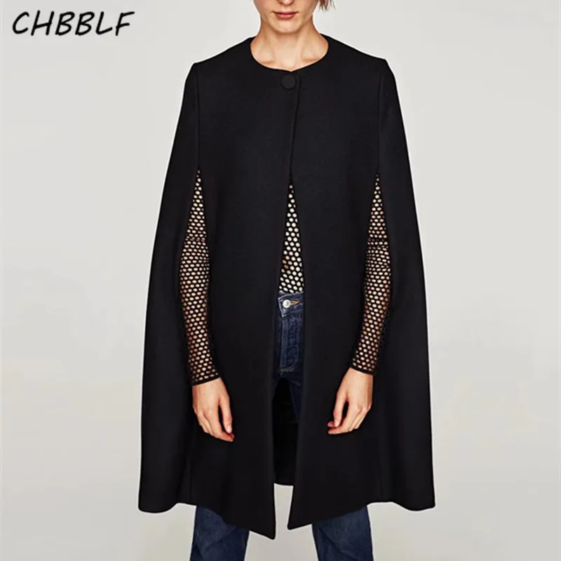 Hot Sales Women's Winter Coat Single Button Female Coat Fashion Black Cloak Coat POP724
Hot Sales Women's Winter Coat Single Button Female Coat Fashion Black Cloak Coat POP724