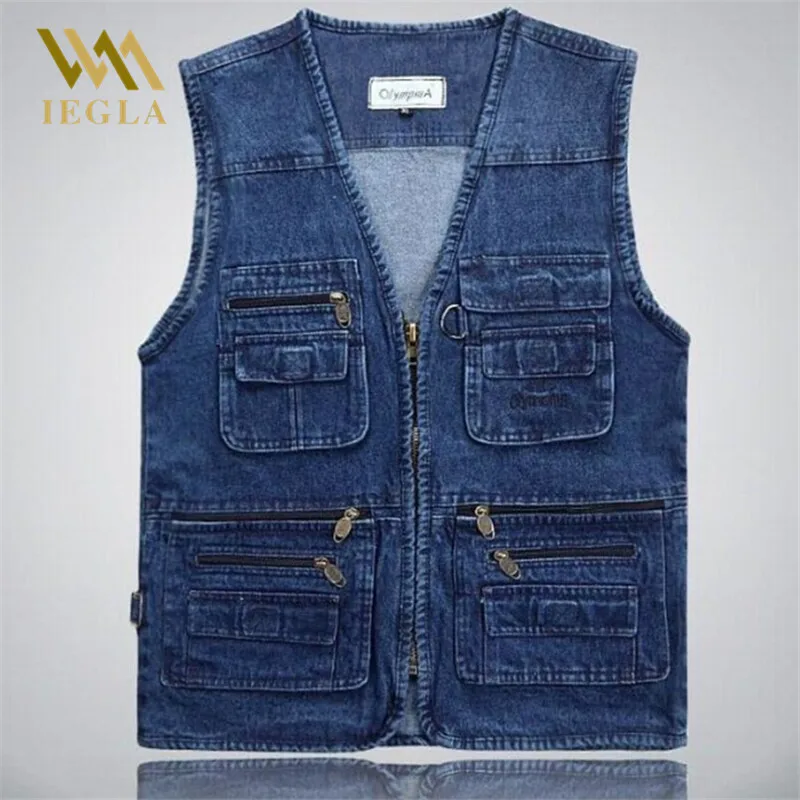 Men Vest Jacket Sleeveless Male Many Pocket Waistcoat Photographer Fashion Tactical V Collar Multi Pockets Vests Denim Overalls
Men Vest Jacket Sleeveless Male Many Pocket Waistcoat Photographer Fashion Tactical V Collar Multi Pockets Vests Denim Overalls