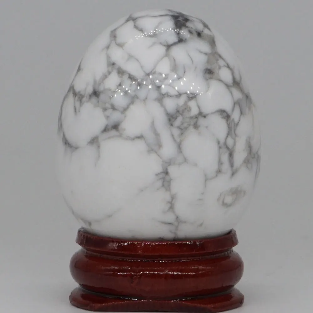 34*44MM White Howlite Turquoise Egg Natural Stone Crystal Mineral Healing Ball Home decoration accessory Kegel Massage Yoni Egg
34*44MM White Howlite Turquoise Egg Natural Stone Crystal Mineral Healing Ball Home decoration accessory Kegel Massage Yoni Egg