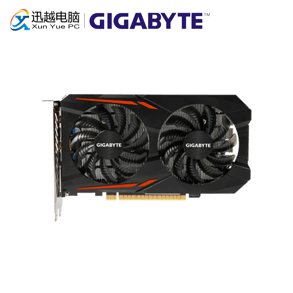 Gigabyte GTX 1050 OC 2G оригинальные видеокарты 128Bit GDDR5 видеокарта DVI HDMI DP для Nvidia GeForce |