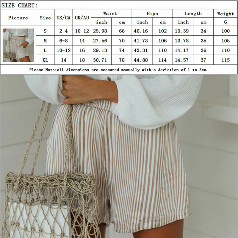 Fashion Women Fashion Striped Casual High Waist Shorts Ladies Summer Hot Pants 
Fashion Women Fashion Striped Casual High Waist Shorts Ladies Summer Hot Pants