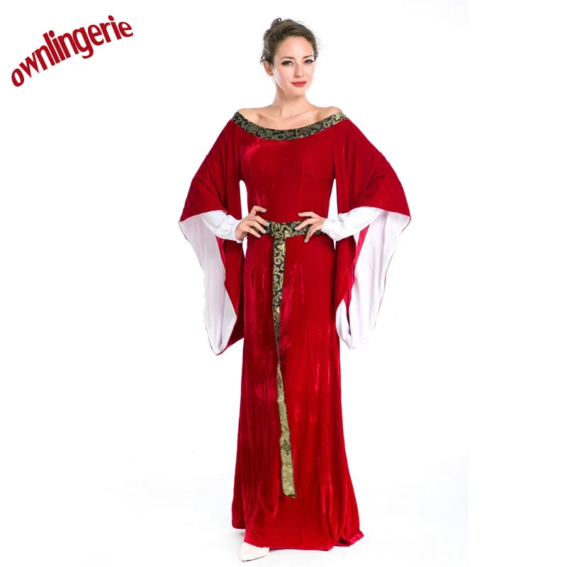 New Arrive Retro palace dress aristocratic queen costume holy dress witch dress for Halloween costume w1949
New Arrive Retro palace dress aristocratic queen costume holy dress witch dress for Halloween costume w1949