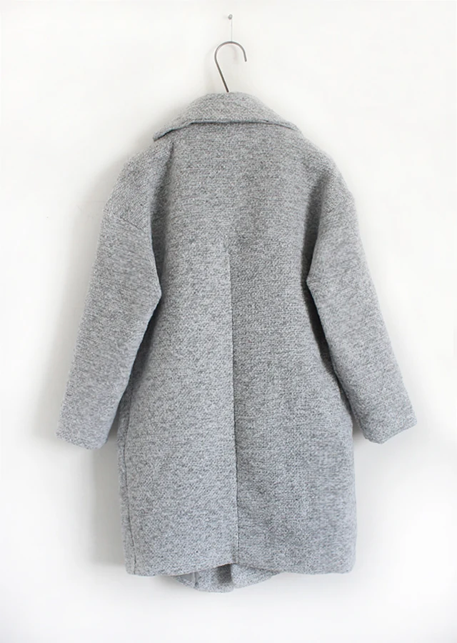 New winter women long sleeve OL grey top clothes with thick lining coat casual lady tweed overcoat turn down collar design
New winter women long sleeve OL grey top clothes with thick lining coat casual lady tweed overcoat turn down collar design