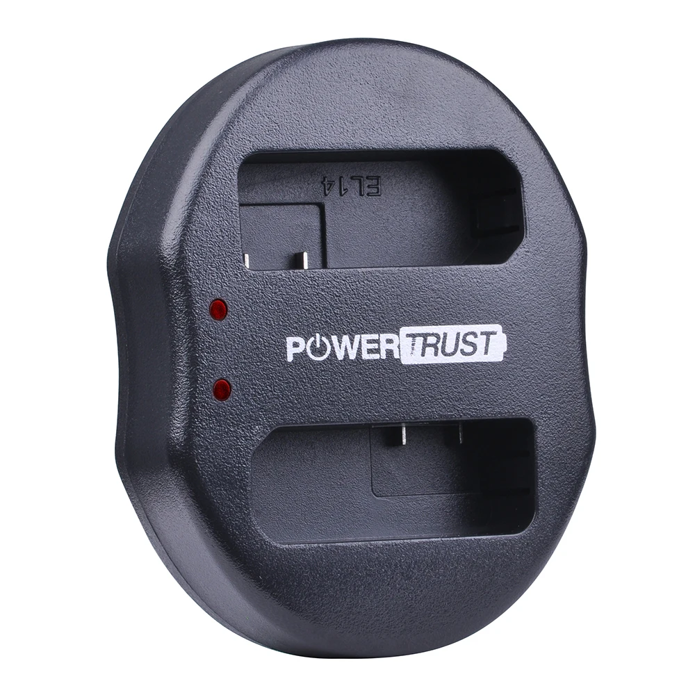 PowerTrust 1 Pack EN-EL14 EN-EL14a ENEL14 USB Dual Charger for Nikon P7800,P7100,D3400,D5500,D5300,D5200,D3200,D3300,D5100
PowerTrust 1 Pack EN-EL14 EN-EL14a ENEL14 USB Dual Charger for Nikon P7800,P7100,D3400,D5500,D5300,D5200,D3200,D3300,D5100