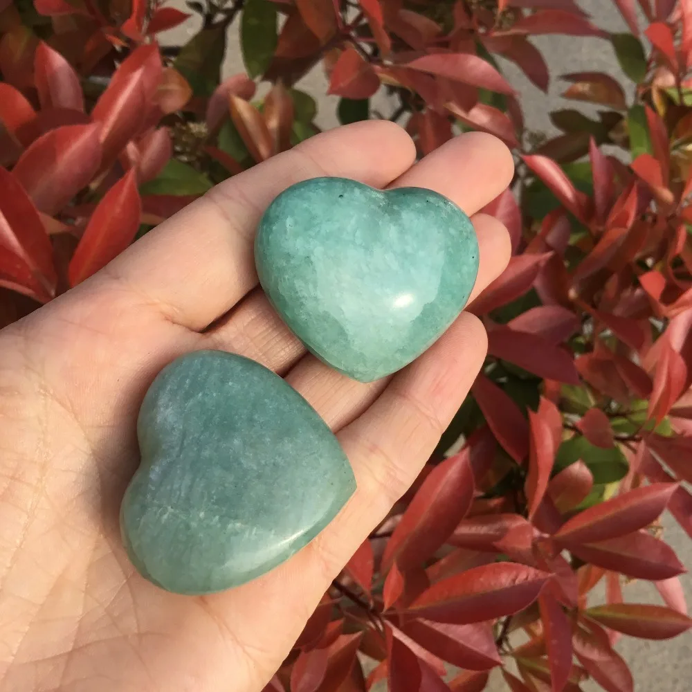 2pcs Natural amazonite stone crystal heart gemstone crystal carved heart healing crystal
2pcs Natural amazonite stone crystal heart gemstone crystal carved heart healing crystal