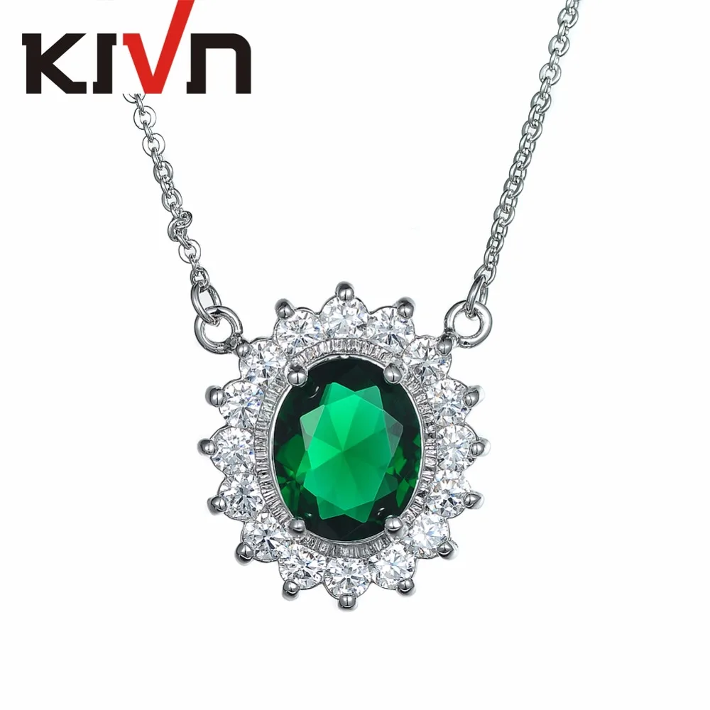 KIVN Jewelry Blue CZ Cubic Zirconia Womens Girls Princess Diana Wedding Pendants Necklaces Birthday Gifts 6pcs Lot Wholesale
KIVN Jewelry Blue CZ Cubic Zirconia Womens Girls Princess Diana Wedding Pendants Necklaces Birthday Gifts 6pcs Lot Wholesale