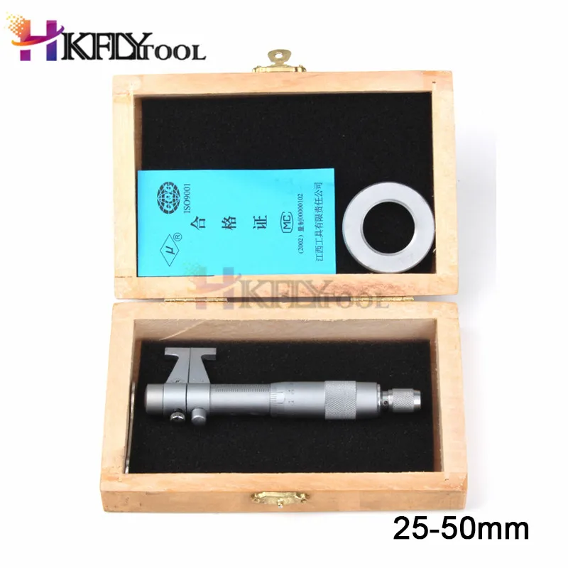 25-50mm Inside Micrometer Caliper Gauge Inside Micrometer For Inside Measurement 0.01mm Metric Carbide Ratchet Screw Gauge
25-50mm Inside Micrometer Caliper Gauge Inside Micrometer For Inside Measurement 0.01mm Metric Carbide Ratchet Screw Gauge