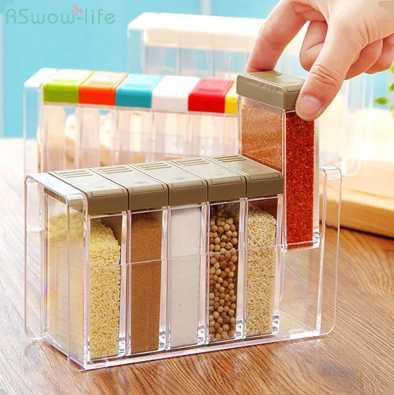 6pcs Transparent Plastic Condiment Box For Kitchen Articles Material PP PS Rectangle Removable Seasoning Pot kichen Combination
6pcs Transparent Plastic Condiment Box For Kitchen Articles Material PP PS Rectangle Removable Seasoning Pot kichen Combination