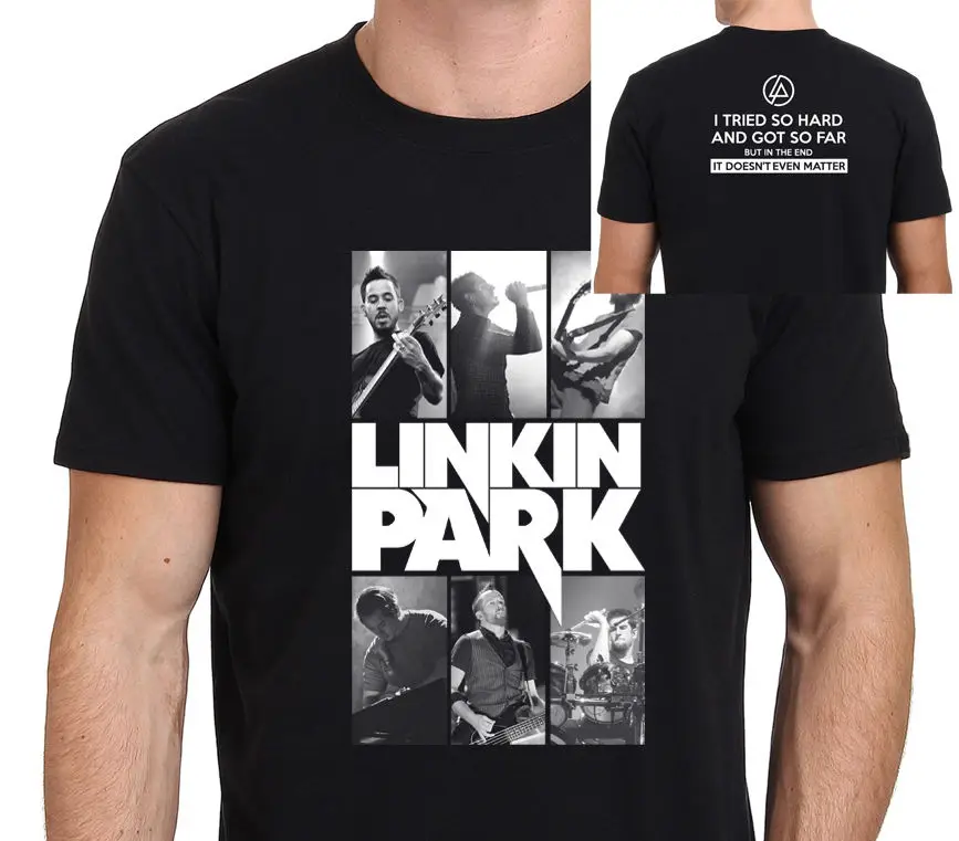 Новый Linkin Park дань футболка Для мужчин черный Размеры: S XXL|t-shirt men black|t-shirt menlinkin park |