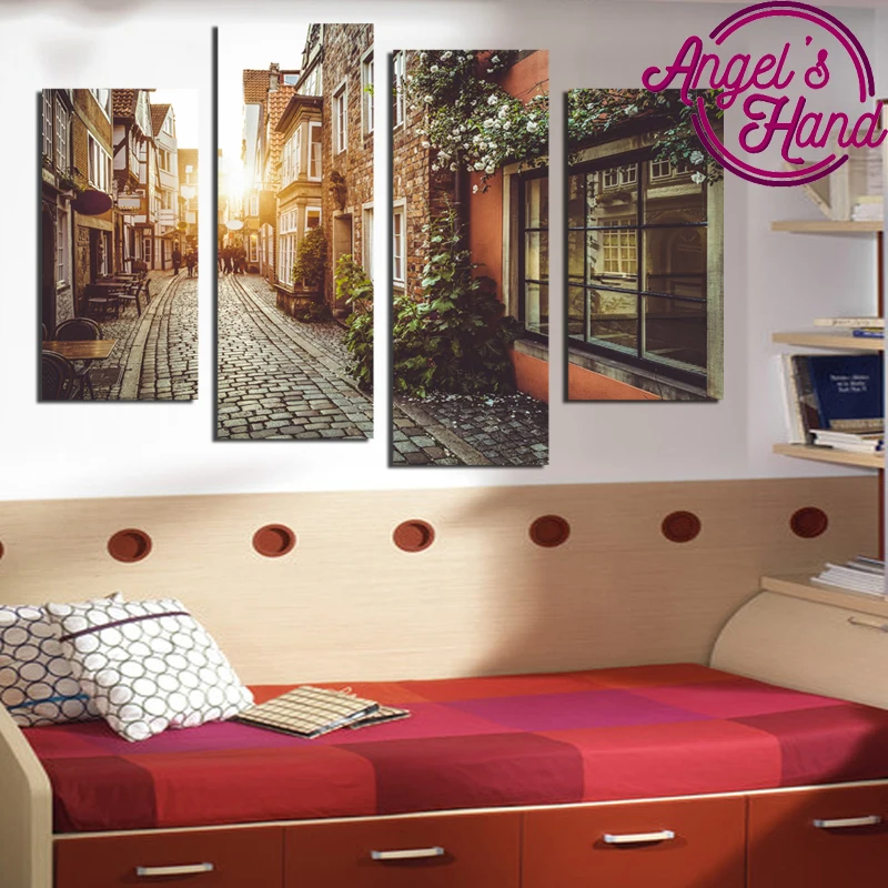 DIY 5d diamond Painting 4 pcs European Town Street Landscape Decorative Diamond Embroidery cross stitch mosaic style Wall Decor
DIY 5d diamond Painting 4 pcs European Town Street Landscape Decorative Diamond Embroidery cross stitch mosaic style Wall Decor