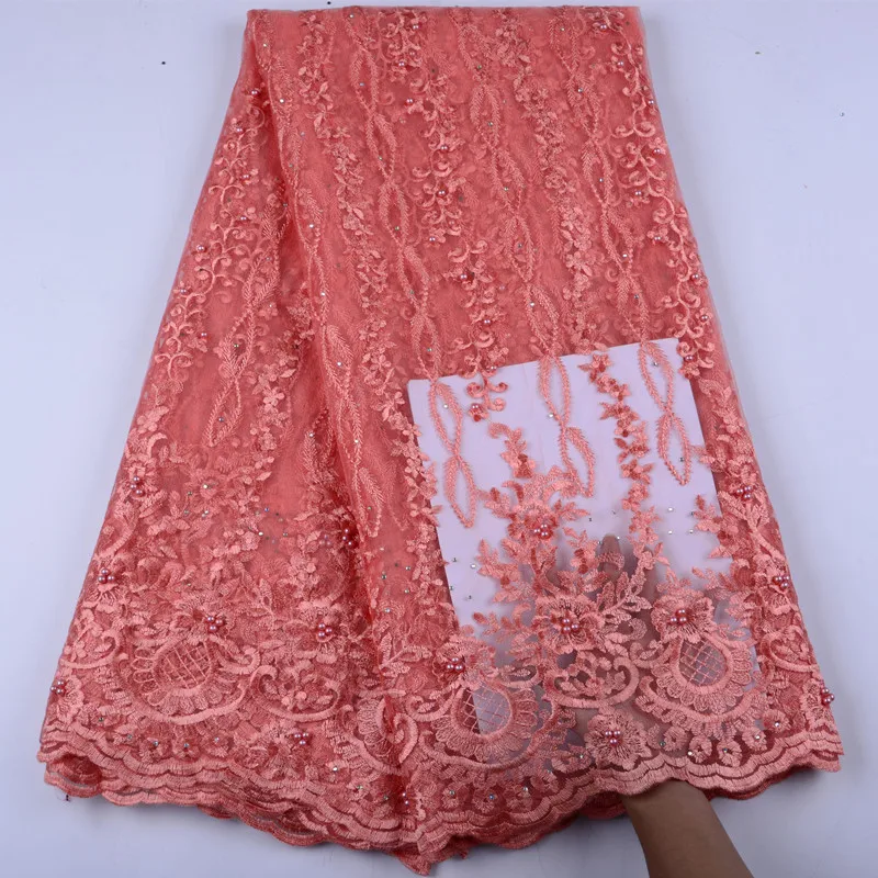 Free Shipping African Tulle Lace Fabric High Quality Peach Embroidered Nigerian Net Lace With Beads 5 Yards For Lady Dress S1423
Free Shipping African Tulle Lace Fabric High Quality Peach Embroidered Nigerian Net Lace With Beads 5 Yards For Lady Dress S1423