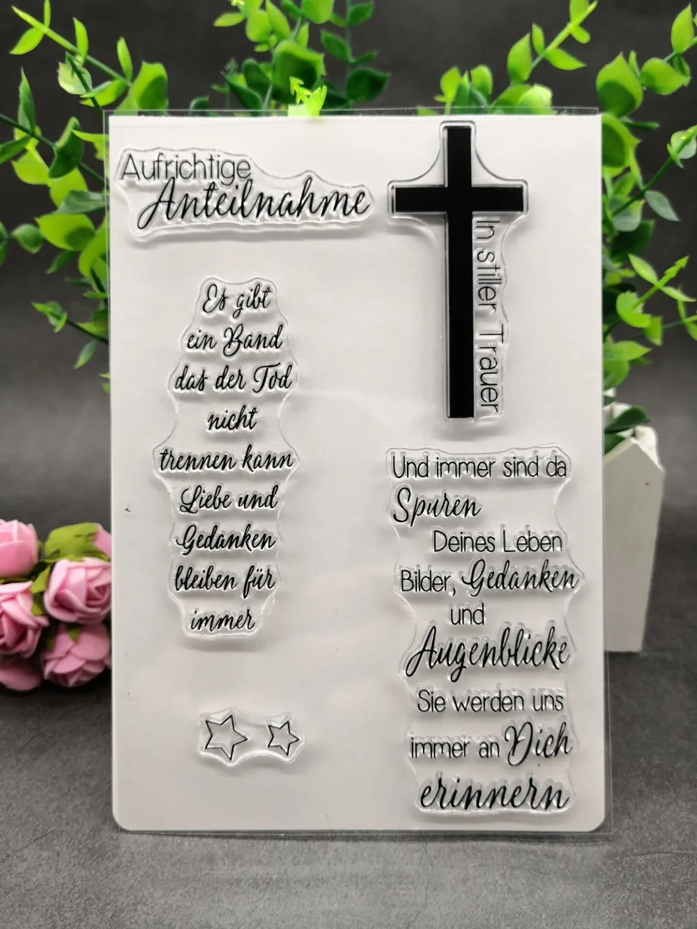German Clear Silicone Rubber Stamp for DIY scrapbooking/photo album Decorative craft A24
German Clear Silicone Rubber Stamp for DIY scrapbooking/photo album Decorative craft A24