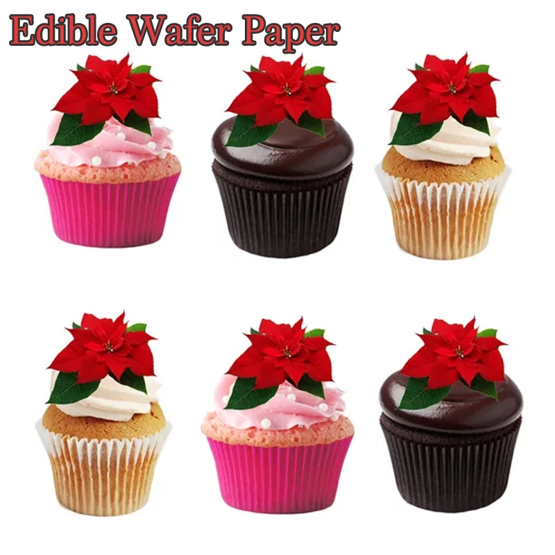 Flower Image Edible Pre Cut Wafer Cupcake Toppers,Cake Idea Decoration For Christmas Party.Baking supply
Flower Image Edible Pre Cut Wafer Cupcake Toppers,Cake Idea Decoration For Christmas Party.Baking supply