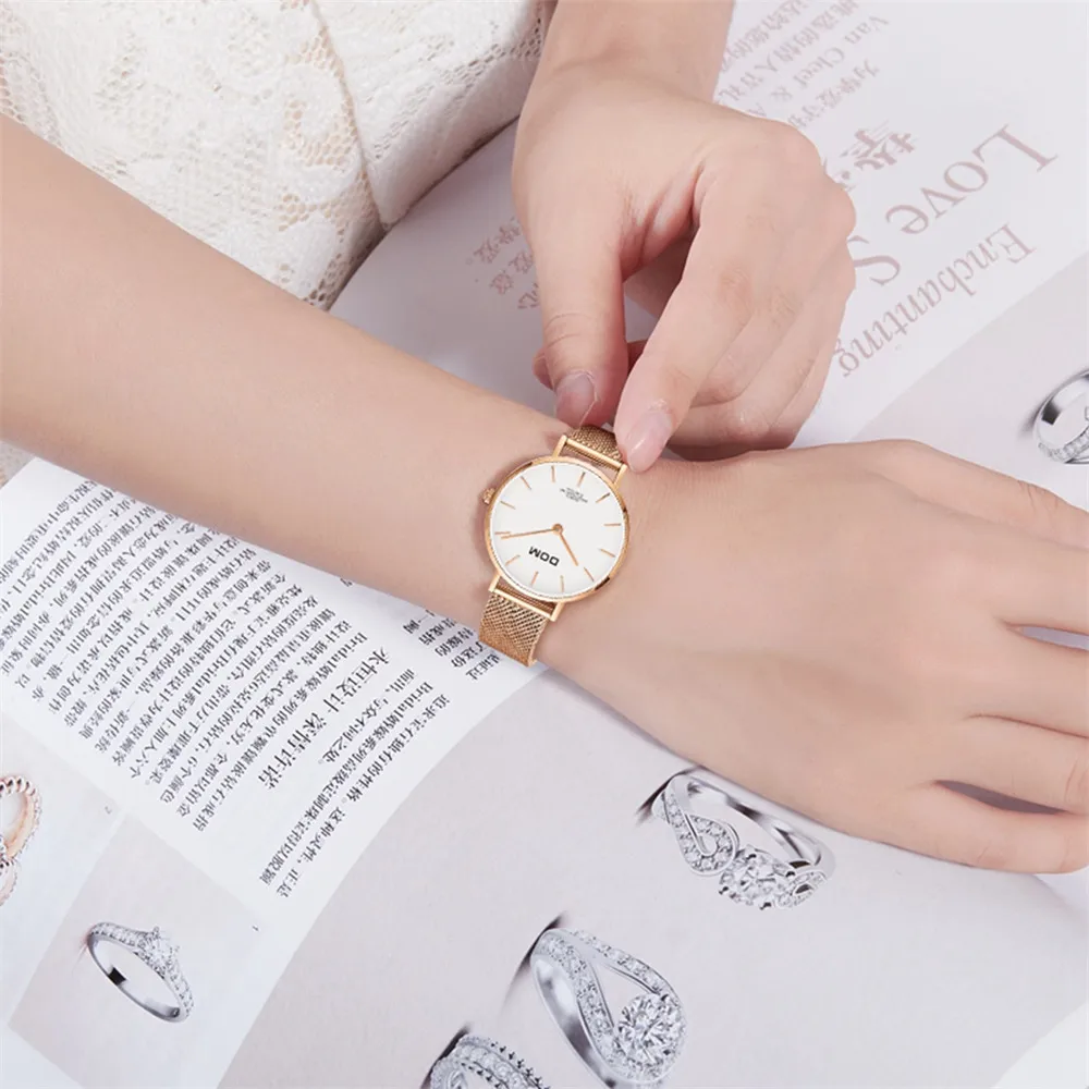 Hot Sale Simple Style Quartz Women Watch Top Brand DOM Watches Fashion Casual Fashion Waterproof Business Rose Gold Wrist Watch
Hot Sale Simple Style Quartz Women Watch Top Brand DOM Watches Fashion Casual Fashion Waterproof Business Rose Gold Wrist Watch