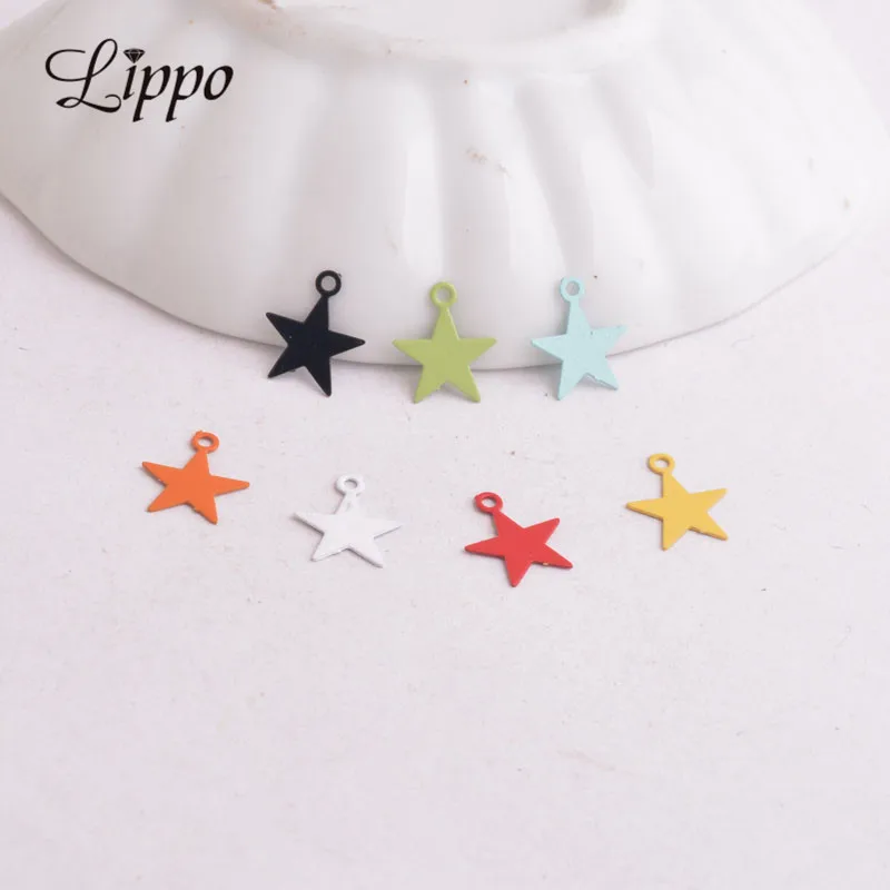 100pcs/lot AC7495 Colorful Small Star Charm Filigree Five-pointed Star Pendant Connector Fermoirs Pour Fabrication Bijoux
100pcs/lot AC7495 Colorful Small Star Charm Filigree Five-pointed Star Pendant Connector Fermoirs Pour Fabrication Bijoux