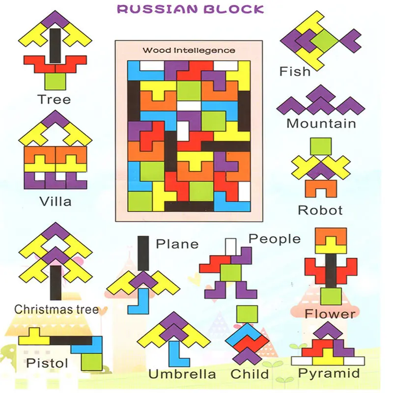 Tetris RB 76 children's educational wooden toys baby early childhood wooden jigsaw puzzle plot
Tetris RB 76 children's educational wooden toys baby early childhood wooden jigsaw puzzle plot