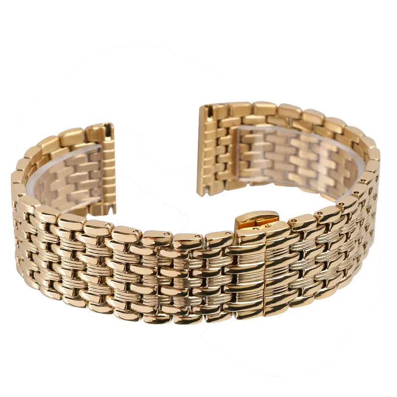 18/20/22mm Solid Stainless Steel Bracelet Band Yellow Gold Watch Strap High Quality Hidden Clasp Watchbands Men Women Luxury
18/20/22mm Solid Stainless Steel Bracelet Band Yellow Gold Watch Strap High Quality Hidden Clasp Watchbands Men Women Luxury