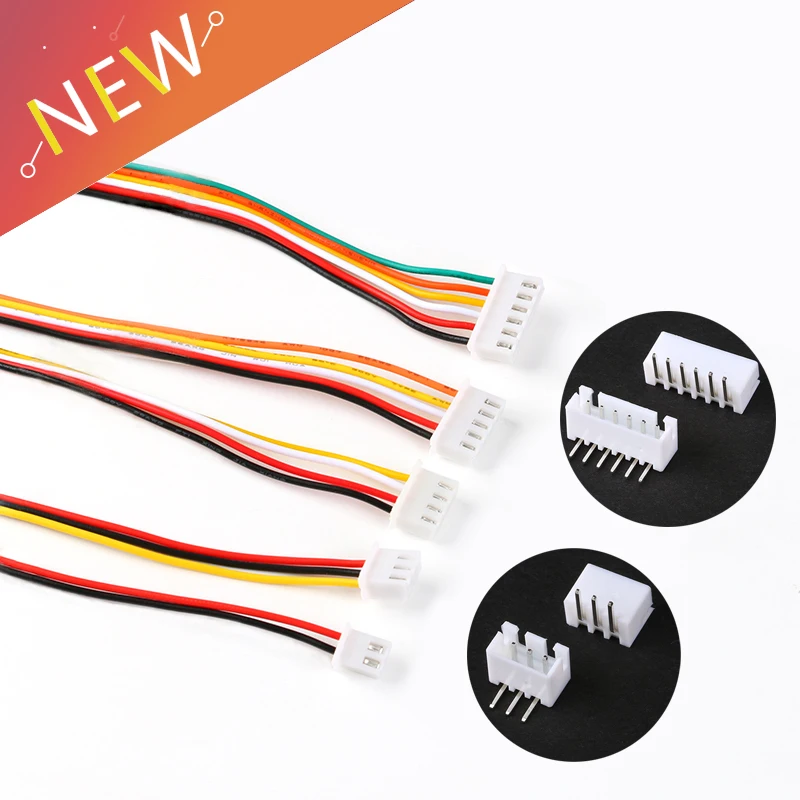 10Sets JST XH2.54 XH 2.54mm Wire Cable Connector 2/3/4/5/6 Pin Pitch Male Female Plug curved Needle Socket 200MM Wire 26AWG
10Sets JST XH2.54 XH 2.54mm Wire Cable Connector 2/3/4/5/6 Pin Pitch Male Female Plug curved Needle Socket 200MM Wire 26AWG