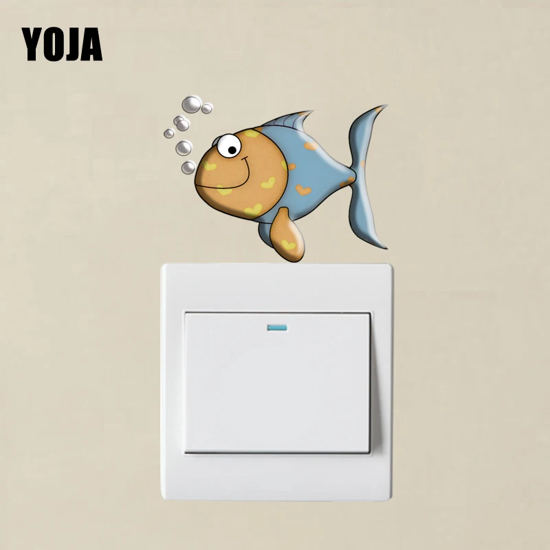 YOJA Fun маленькие Пузырьковые рыбки Переключатель стикер водонепроницаемый ПВХ