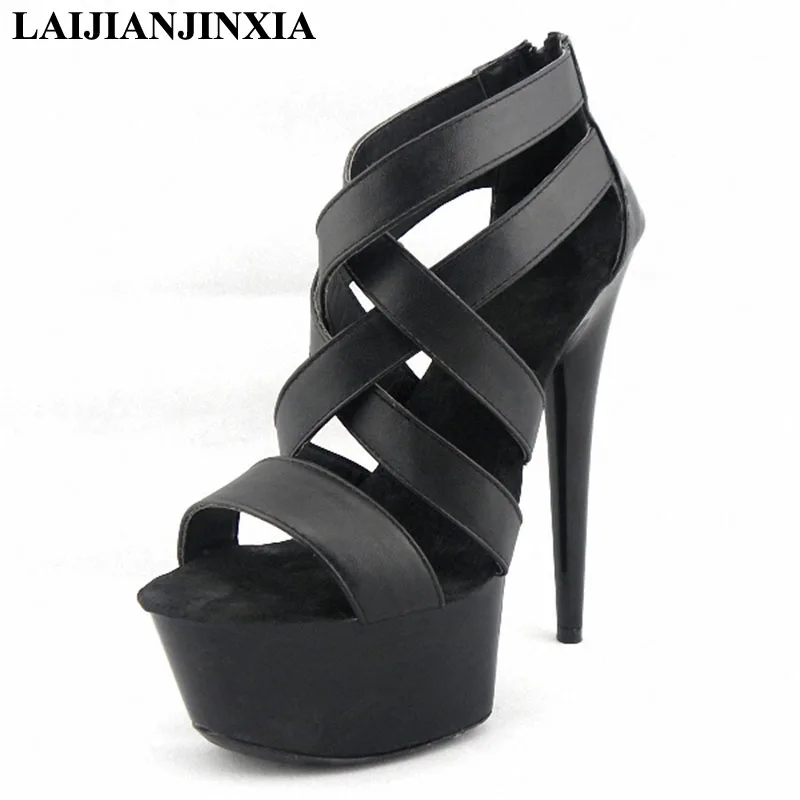 LAIJIANJINXIA New Women 15CM Black High Heels Platform Sexy Sandals Night club Party Dancing Shoes Open Toe Pole Dance Shoes
LAIJIANJINXIA New Women 15CM Black High Heels Platform Sexy Sandals Night club Party Dancing Shoes Open Toe Pole Dance Shoes