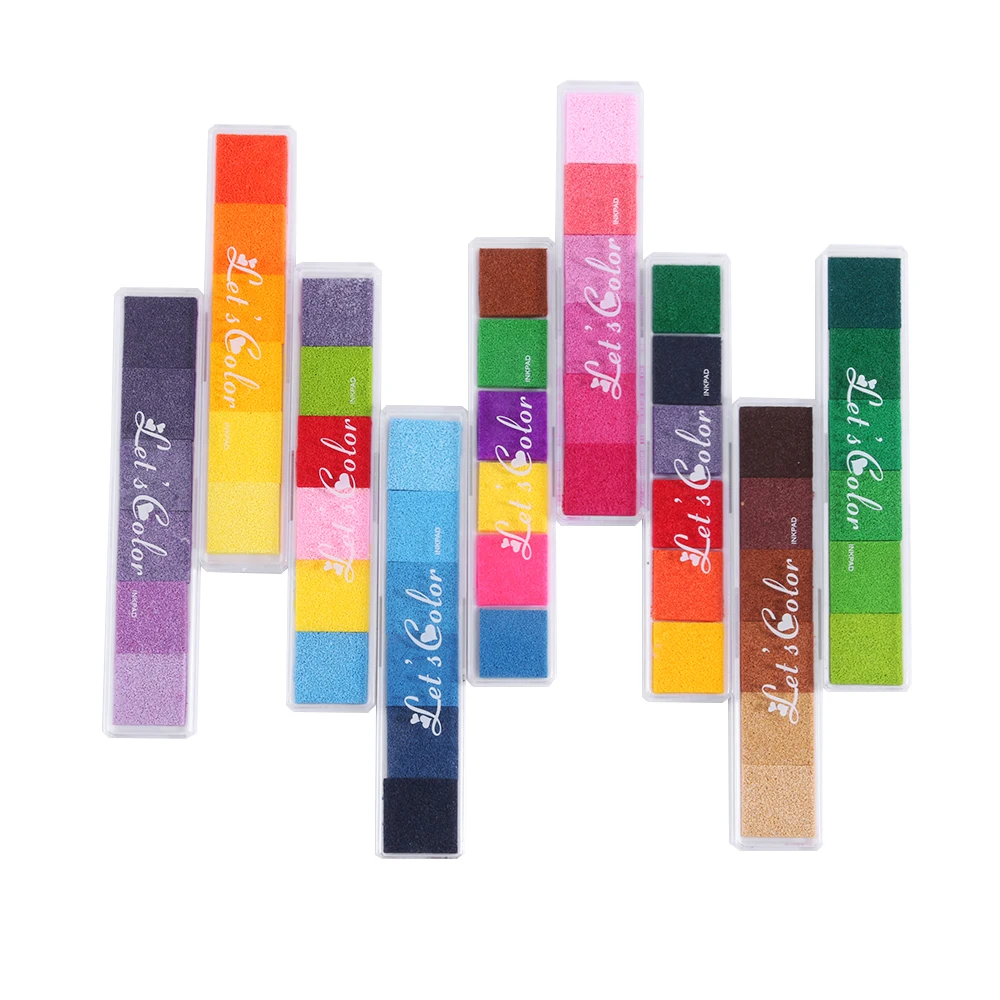 NEW 12.4*2.5cm Children Stamp DIY Art Non-Toxic Gradient Color Ink Pad Inkpad Rubber Stamp Oil Based Finger Print Nice Gift
NEW 12.4*2.5cm Children Stamp DIY Art Non-Toxic Gradient Color Ink Pad Inkpad Rubber Stamp Oil Based Finger Print Nice Gift