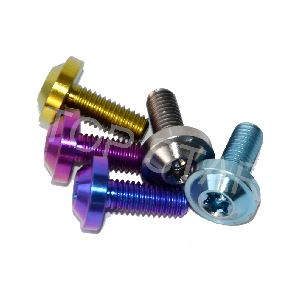 M6 x 15 mm multicolor Titanium Bolts Screws Button Torx Head Bicycle Motorcycle Disc Brake 10 PCS
M6 x 15 mm multicolor Titanium Bolts Screws Button Torx Head Bicycle Motorcycle Disc Brake 10 PCS