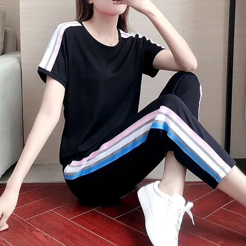 Korean Women 2 Piece Set Top And Pants Casual Tracksuit For Women Ensemble Femme Deux Pieces Women's Summer Suit Matching Sets
Korean Women 2 Piece Set Top And Pants Casual Tracksuit For Women Ensemble Femme Deux Pieces Women's Summer Suit Matching Sets
