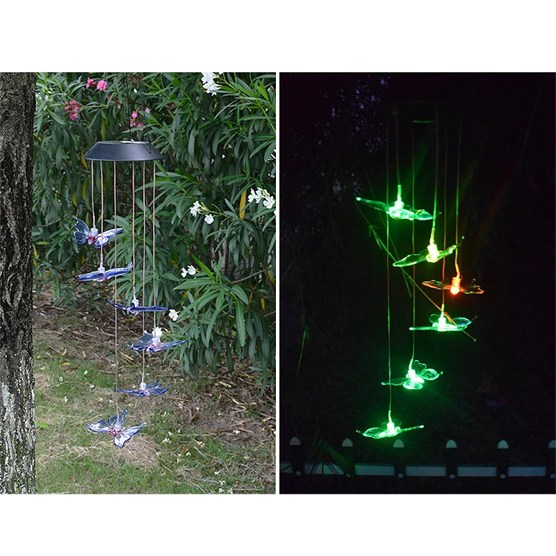 Wind Chime Solar Lights Hanging Butterfly Outdoor Garden Landscape Light For Home Garden Park new
Wind Chime Solar Lights Hanging Butterfly Outdoor Garden Landscape Light For Home Garden Park new