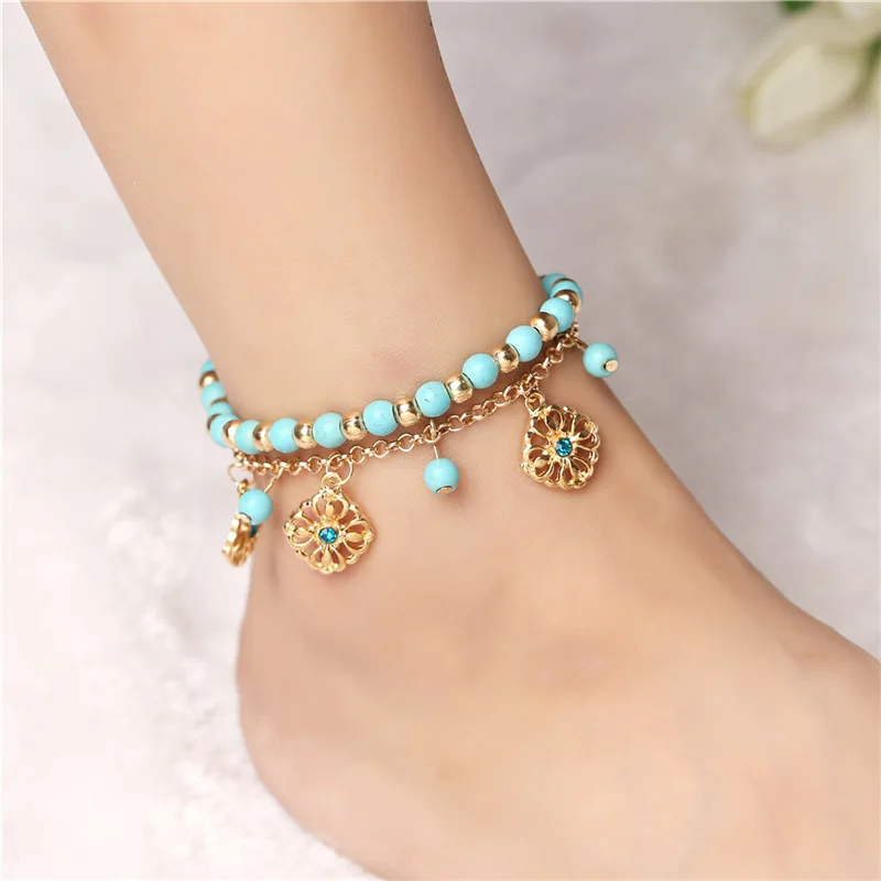 Retro Punk 2020 New Fashion Anklet Summer Wild Bead Flower Tassel Combination Anklet Lady Legs Anklet Wholesale
Retro Punk 2020 New Fashion Anklet Summer Wild Bead Flower Tassel Combination Anklet Lady Legs Anklet Wholesale