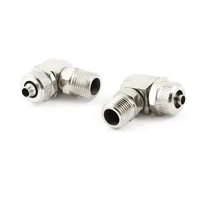 2 Pcs 10mm Male 1/8" BSP Thread 4mmx6mm Pneumatic Air Hose Elbow Quick Coupler Coupling
2 Pcs 10mm Male 1/8" BSP Thread 4mmx6mm Pneumatic Air Hose Elbow Quick Coupler Coupling