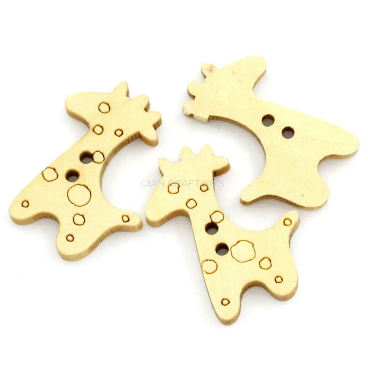 400pcs Giraffe Natural color sewing on children Wooden Buttons cabochons 25mm Wood scrapbooking 2 Holes Giraffe Natural 1"x 6/8"
400pcs Giraffe Natural color sewing on children Wooden Buttons cabochons 25mm Wood scrapbooking 2 Holes Giraffe Natural 1"x 6/8"