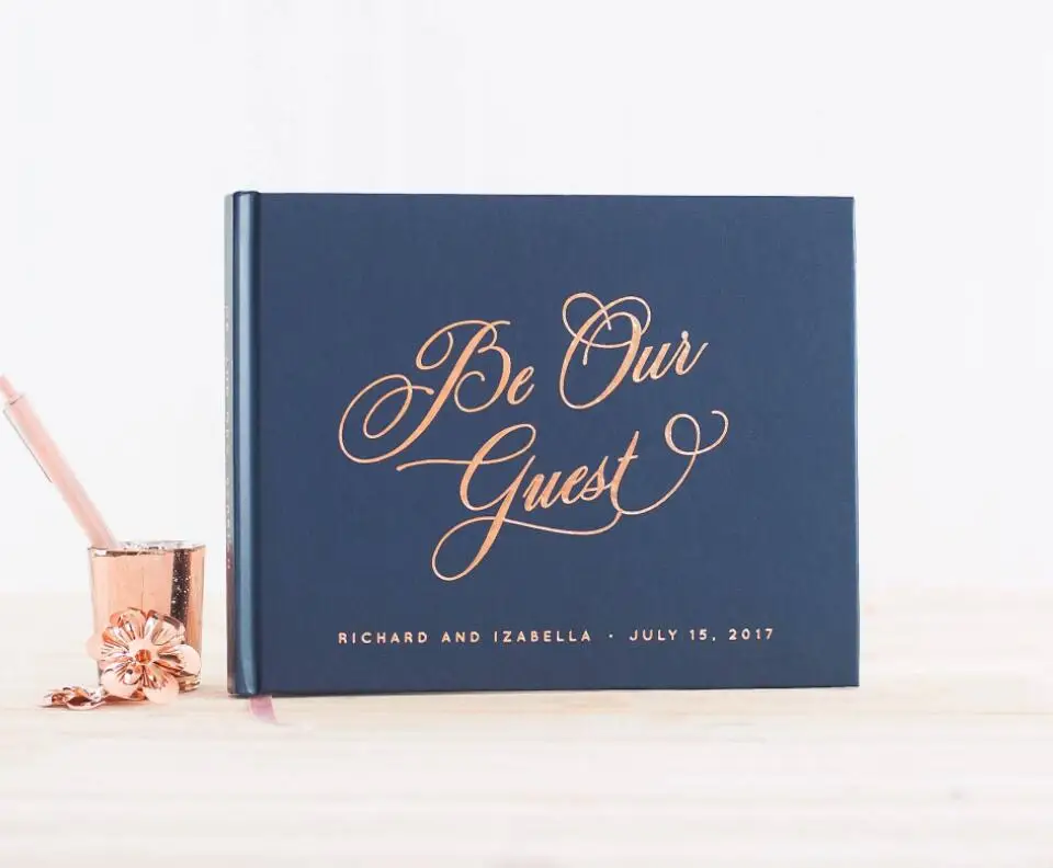 personalize Rose Gold Foil Be Our Guest wedding landscape guestbooks sign in guest book wedding photo book wedding planner books
personalize Rose Gold Foil Be Our Guest wedding landscape guestbooks sign in guest book wedding photo book wedding planner books
