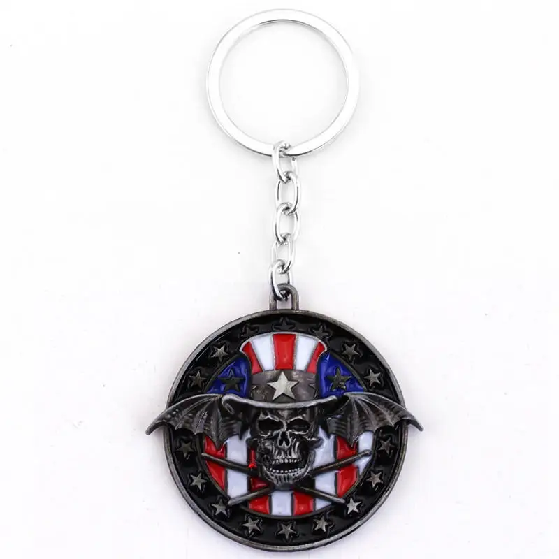California Punk Rock Style Avenged Sevenfold Keychain Music Band A7X Key Ring Holder Gift Chaveiro Car Key Chain Pendant Jewelry
California Punk Rock Style Avenged Sevenfold Keychain Music Band A7X Key Ring Holder Gift Chaveiro Car Key Chain Pendant Jewelry