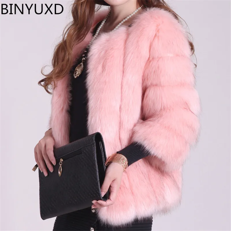 BINYUXD новая короткая шуба, зимняя модная женская шуба из искусственного лисьего меха, пушистая Милая женская куртка из искусственного меха, и...
BINYUXD новая короткая шуба, зимняя модная женская шуба из искусственного лисьего меха, пушистая Милая женская куртка из искусственного меха, и...