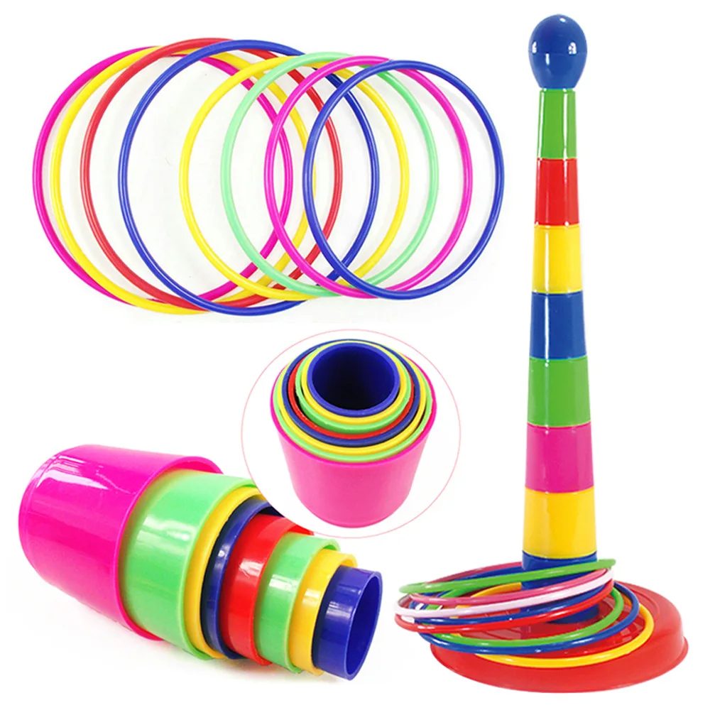 Kids Outdoor Toys Garden Games Fun Throwing Rings Set Parent-child Interactive Family Party Educational Toy For Children
Kids Outdoor Toys Garden Games Fun Throwing Rings Set Parent-child Interactive Family Party Educational Toy For Children