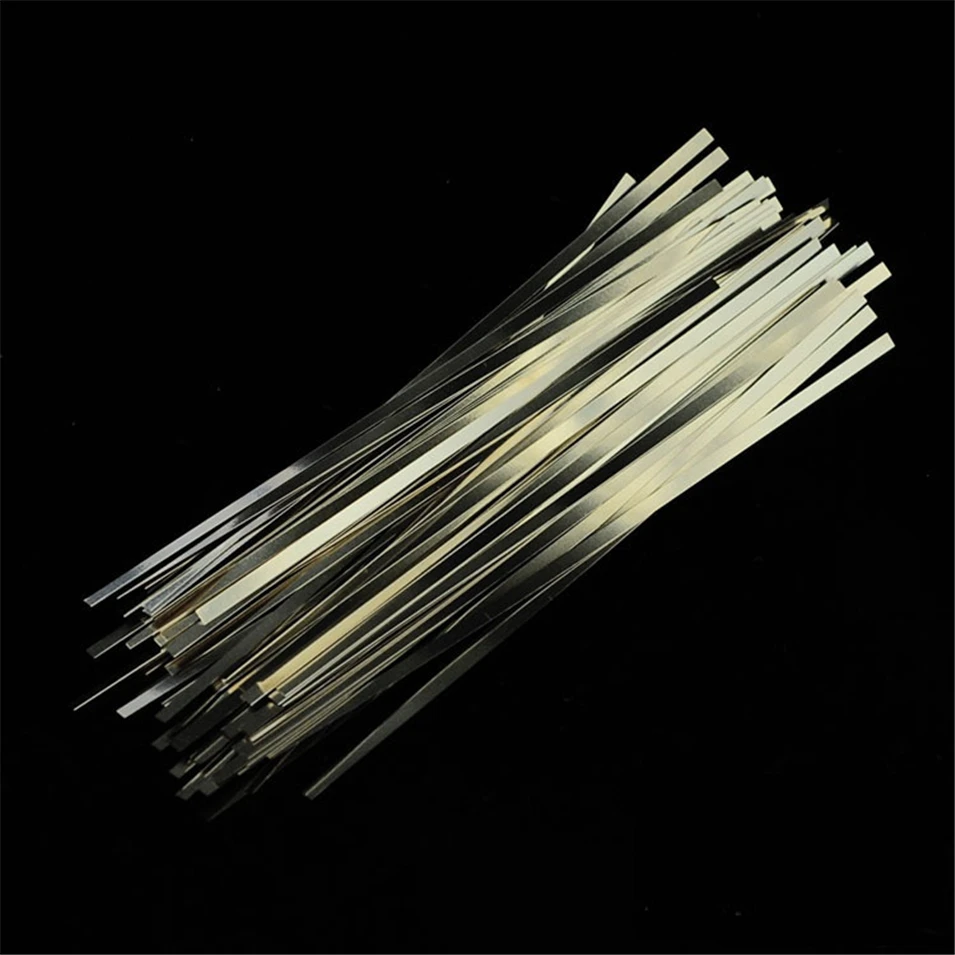 100pcs 0.15mm x 8mm x 100mm 99.96% Pure Nickel Plate Strap Strip Sheets pure nickel for Battery electrode Spot Welding Machine
100pcs 0.15mm x 8mm x 100mm 99.96% Pure Nickel Plate Strap Strip Sheets pure nickel for Battery electrode Spot Welding Machine