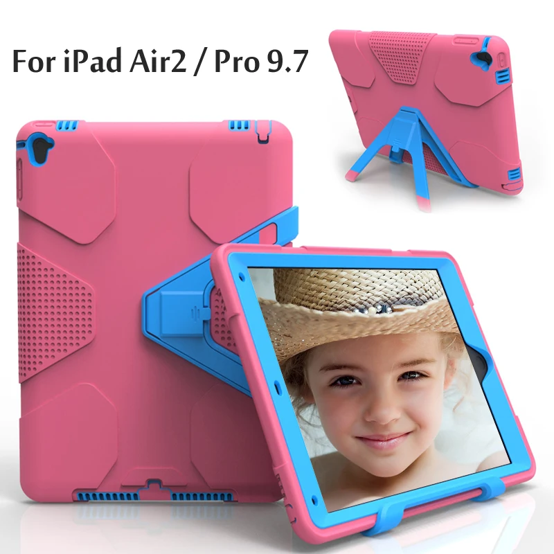 Для iPad 6/Air 2 чехол EVA Heavy Duty противоударный Гибридный Резина Прочный жесткий