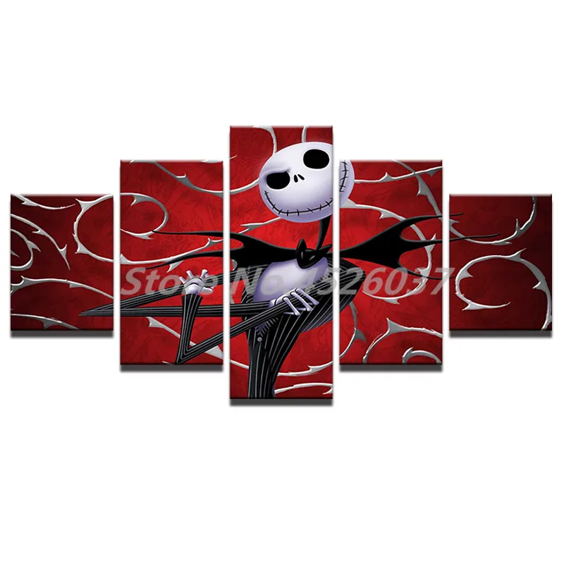 Nightmare Before Christmas Jack Halloween Film 5 Pieces HD Canvas Printing Picture For Living Room Photo Artwork Home Decoracion
Nightmare Before Christmas Jack Halloween Film 5 Pieces HD Canvas Printing Picture For Living Room Photo Artwork Home Decoracion