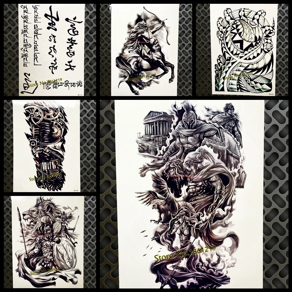 Greek Mythology Warrior Design Temporary Tattoo Waterproof Hero Of Sparta Tatoo Body Art For Men Women Fake Arm Tattoo Stickers
Greek Mythology Warrior Design Temporary Tattoo Waterproof Hero Of Sparta Tatoo Body Art For Men Women Fake Arm Tattoo Stickers