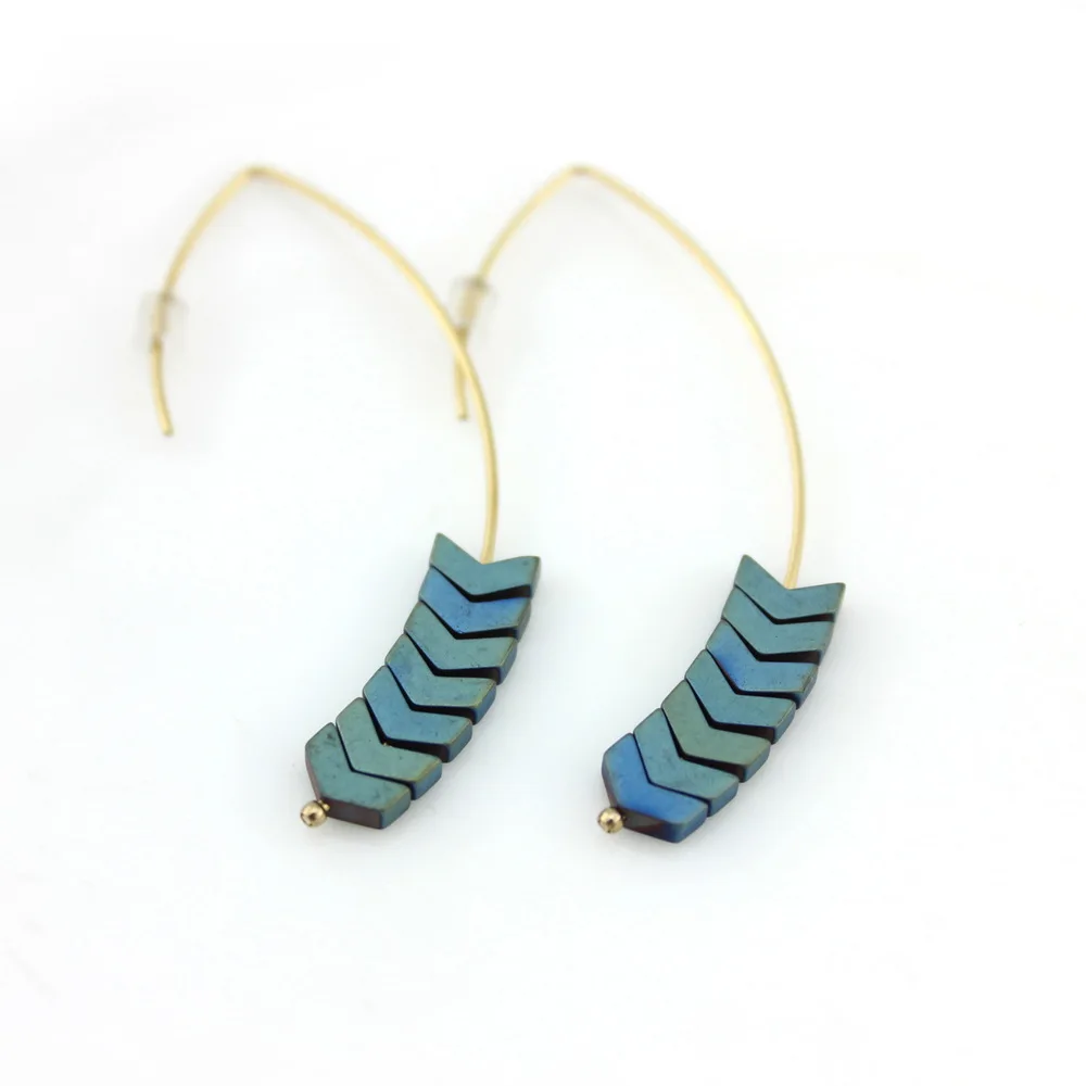 2019 Hot Sale Natural Stone Simple Zinc Alloy Geometric Arrow Earings Vintage Fashion Jewelry Bohemian Earrings For Women Party
2019 Hot Sale Natural Stone Simple Zinc Alloy Geometric Arrow Earings Vintage Fashion Jewelry Bohemian Earrings For Women Party